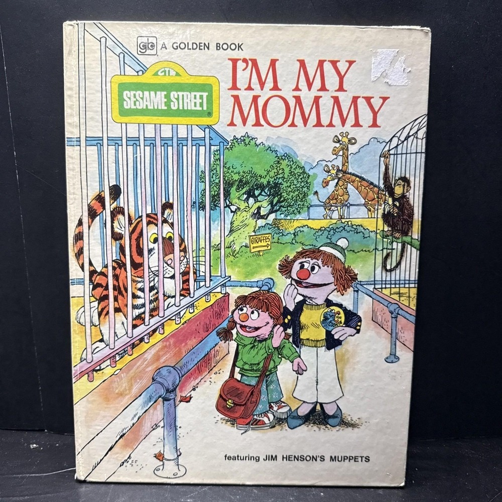 Sesame Street Golden Book 1976 I'm My Mommy/I'm My Daddy Hardcover Book Muppets